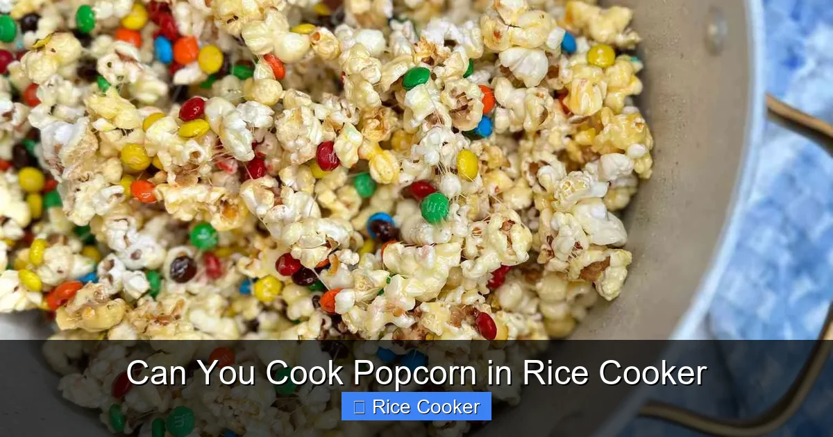 Can You Cook Popcorn in Rice Cooker