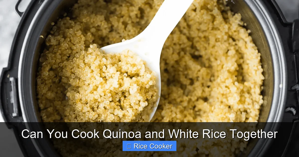 Can You Cook Quinoa and White Rice Together