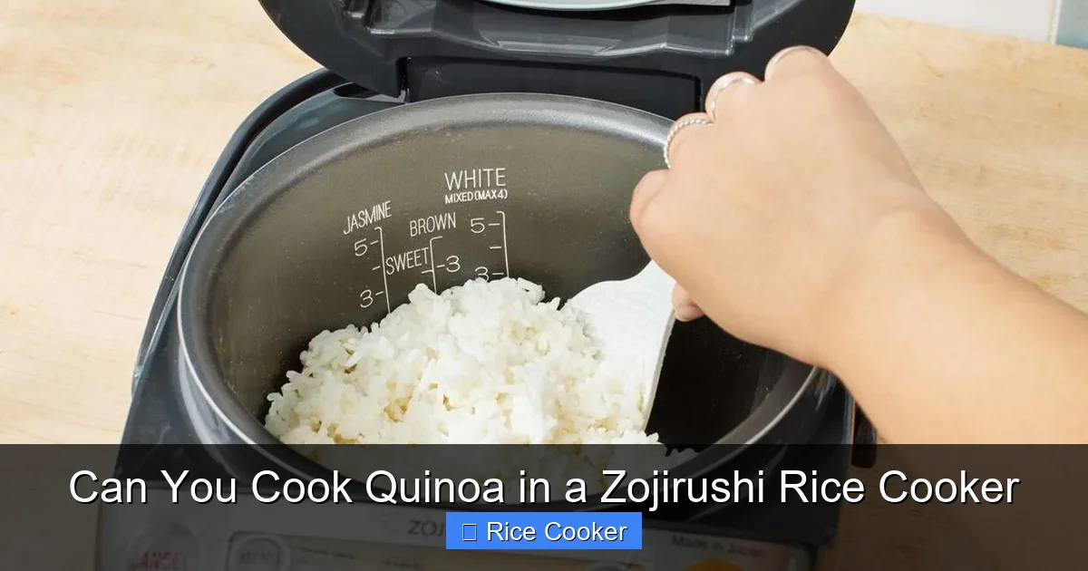 Can You Cook Quinoa in a Zojirushi Rice Cooker