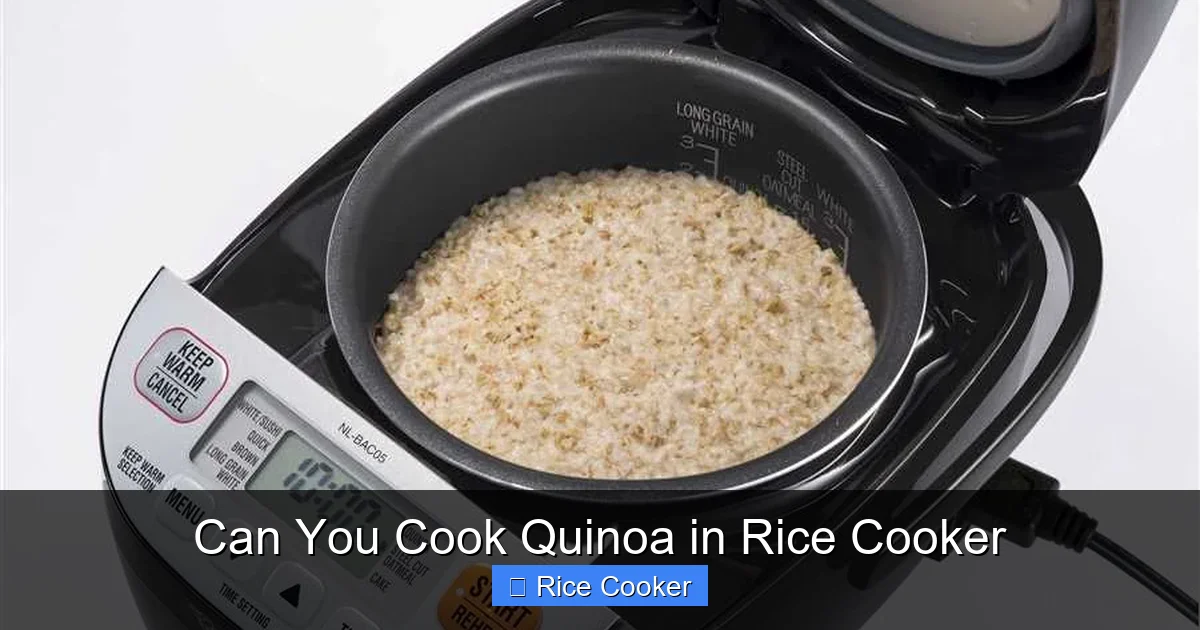 Can You Cook Quinoa in Rice Cooker