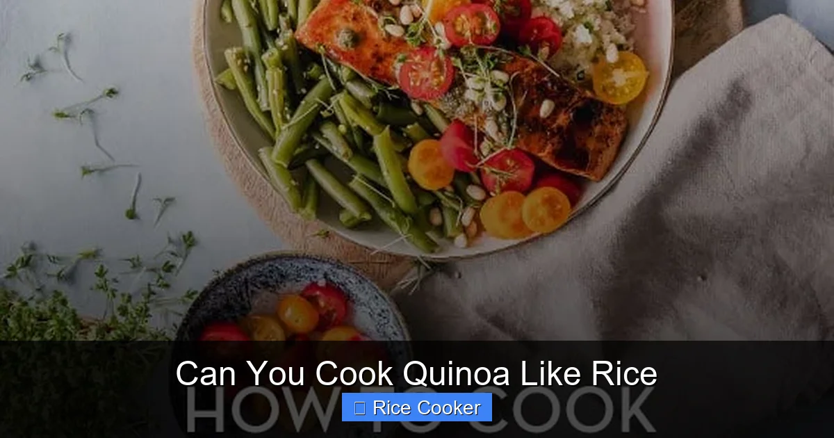 Can You Cook Quinoa Like Rice