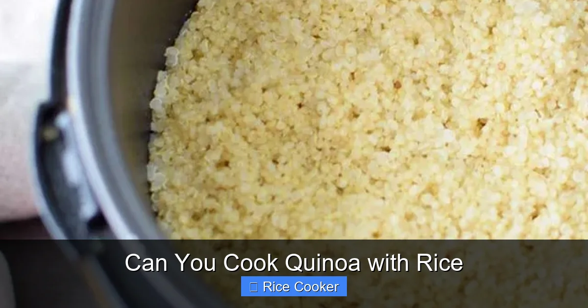 Can You Cook Quinoa with Rice