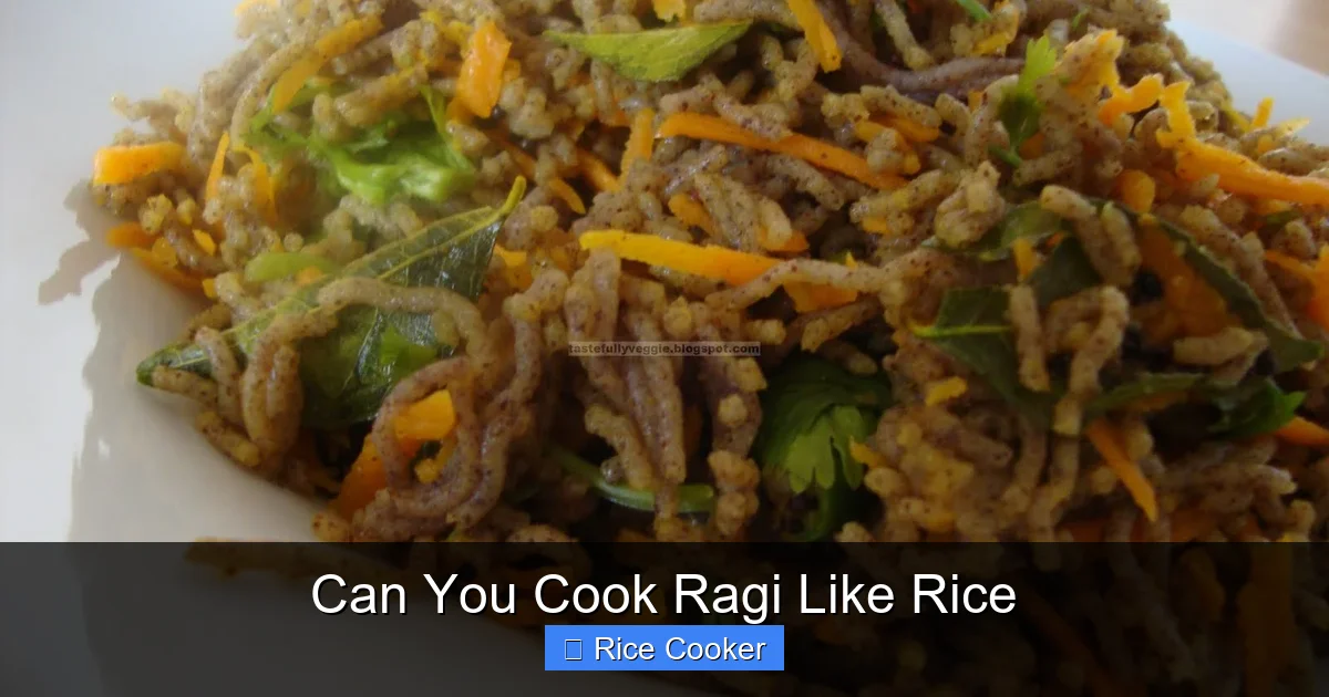 Can You Cook Ragi Like Rice