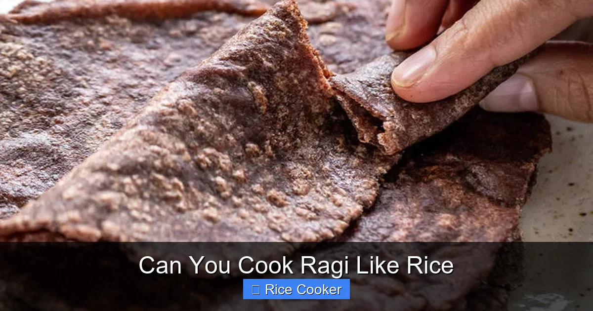 Can You Cook Ragi Like Rice