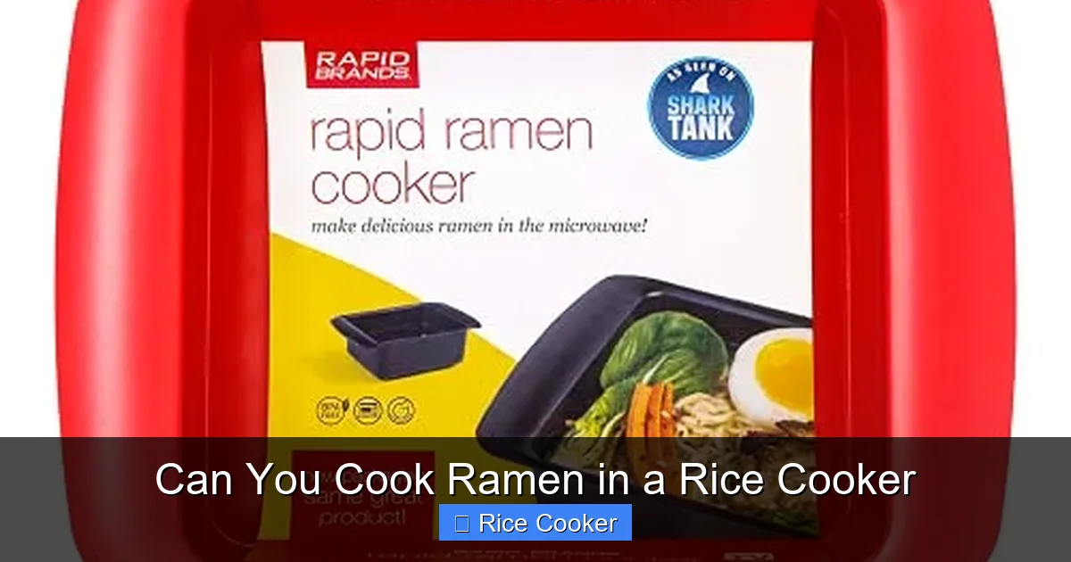 Can You Cook Ramen in a Rice Cooker