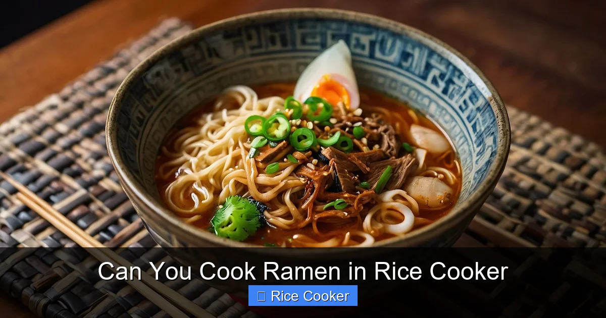 Can You Cook Ramen in Rice Cooker
