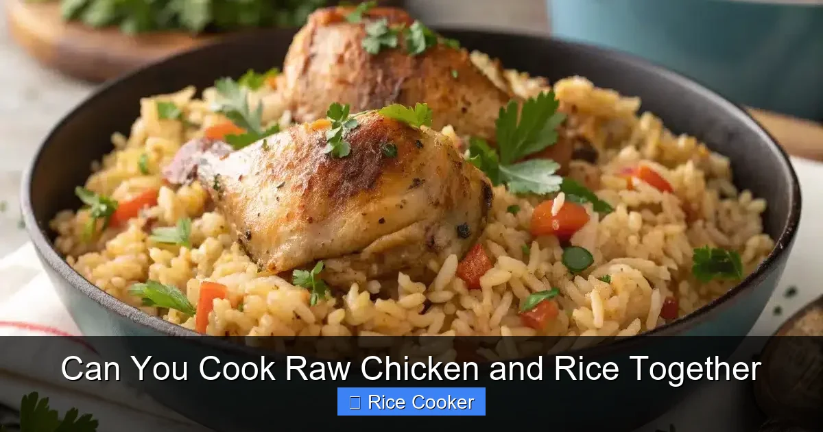 Can You Cook Raw Chicken and Rice Together
