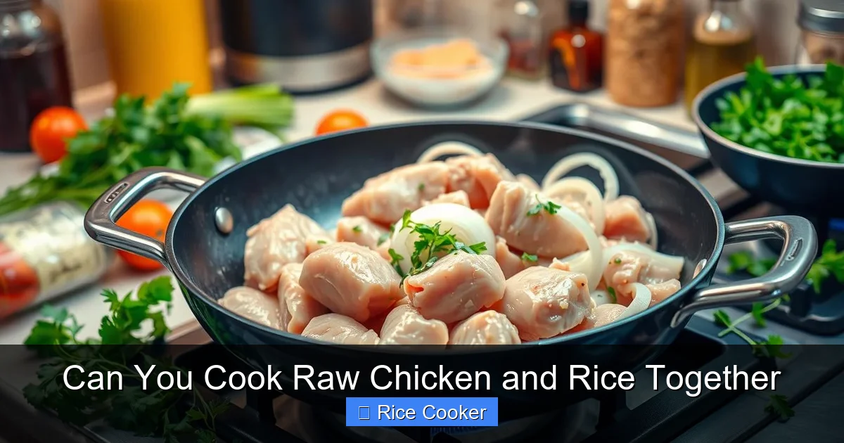 Can You Cook Raw Chicken and Rice Together