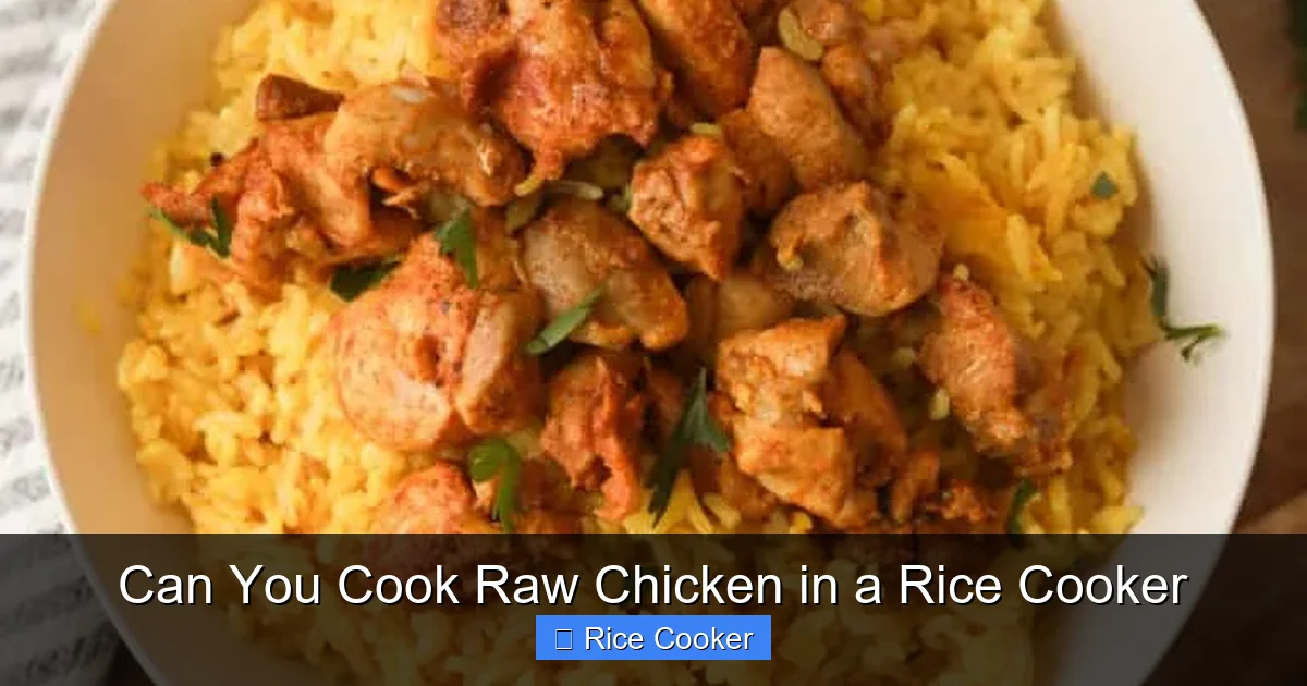 Can You Cook Raw Chicken in a Rice Cooker