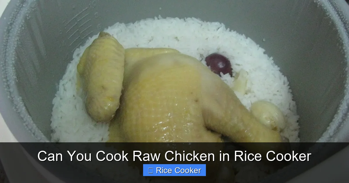 Can You Cook Raw Chicken in Rice Cooker
