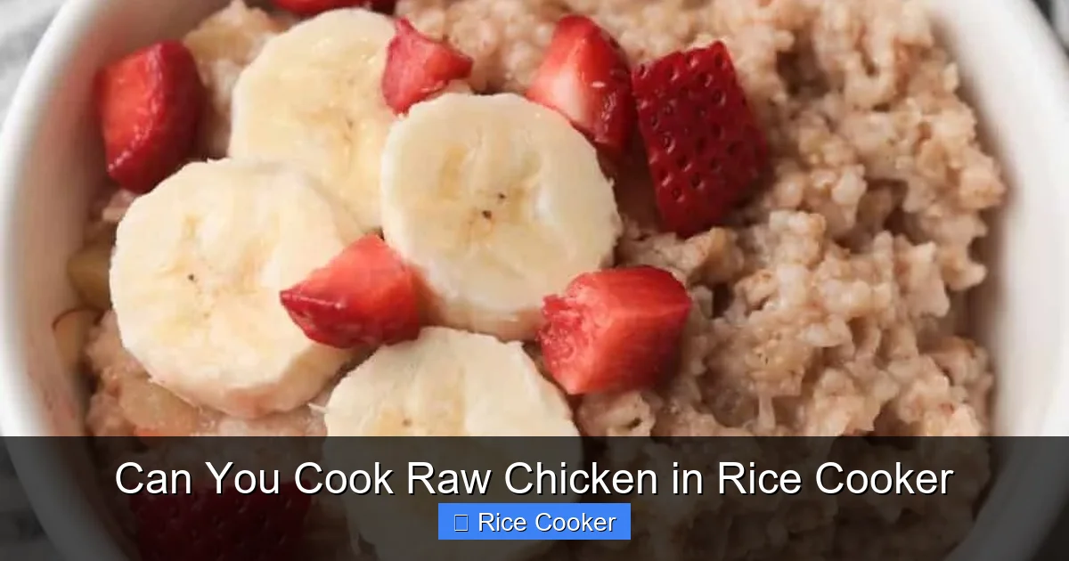Can You Cook Raw Chicken in Rice Cooker