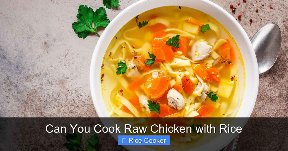 Can You Cook Raw Chicken with Rice