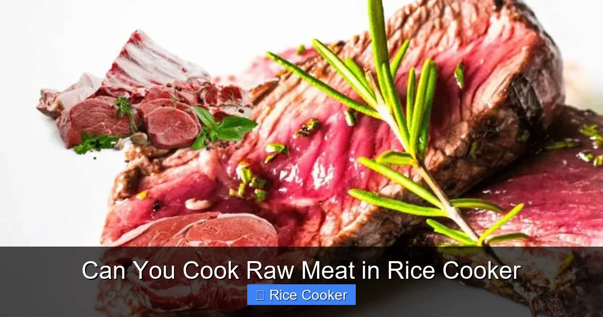 Can You Cook Raw Meat in Rice Cooker