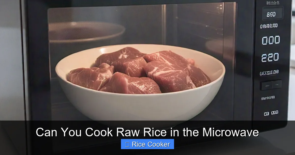 Can You Cook Raw Rice in the Microwave