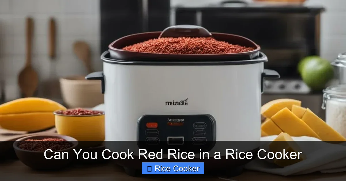 Can You Cook Red Rice in a Rice Cooker