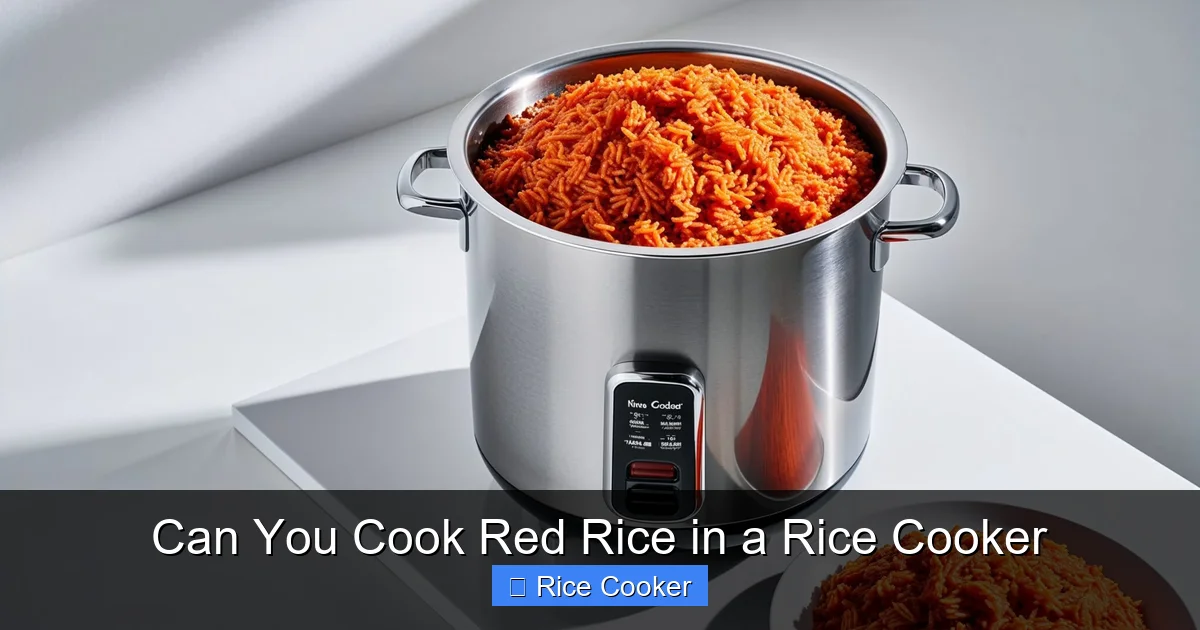 Can You Cook Red Rice in a Rice Cooker
