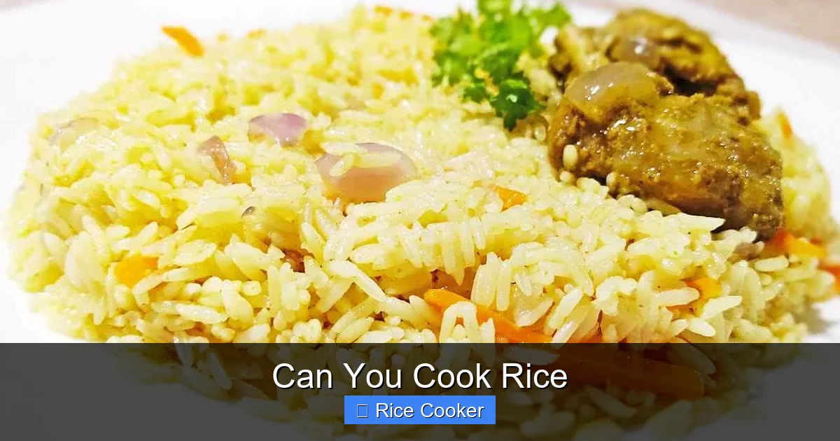 Can You Cook Rice