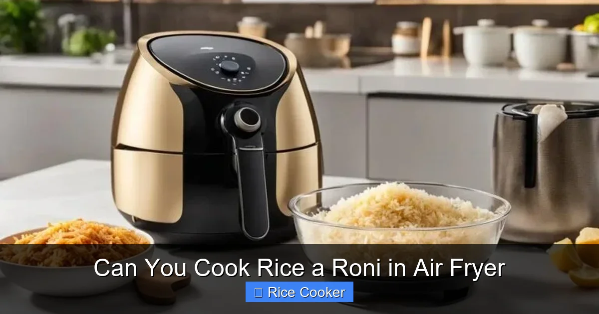 Can You Cook Rice a Roni in Air Fryer