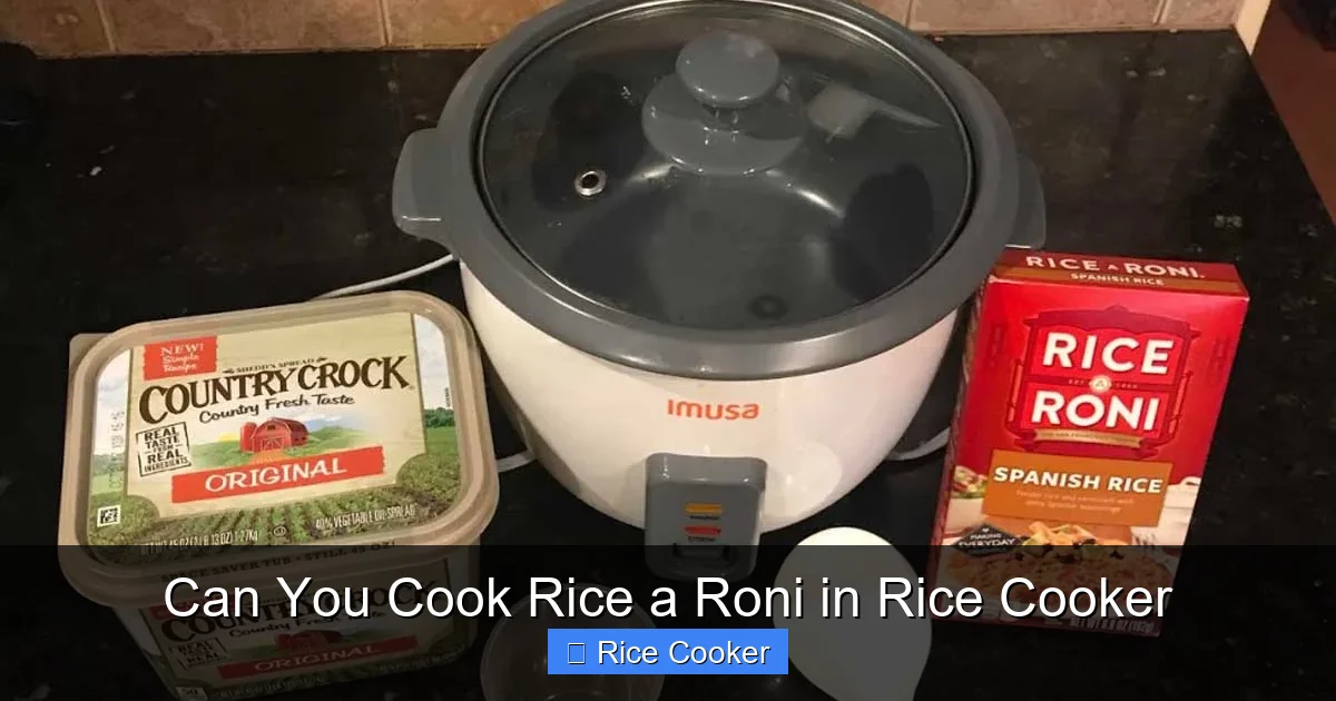 Can You Cook Rice a Roni in Rice Cooker