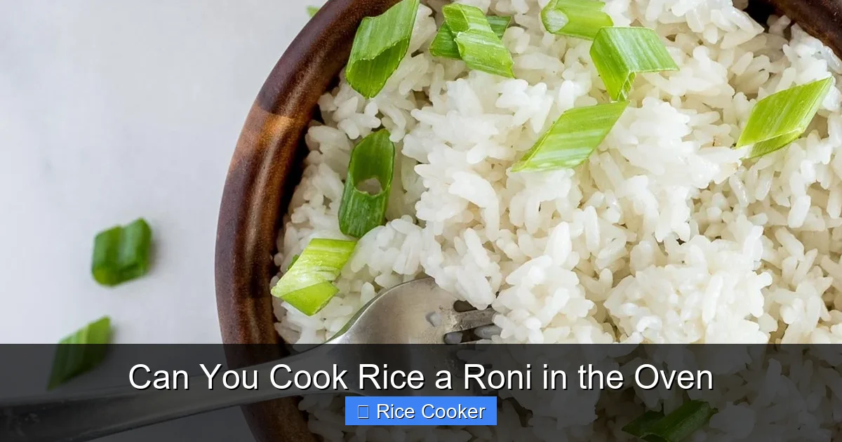 Can You Cook Rice a Roni in the Oven