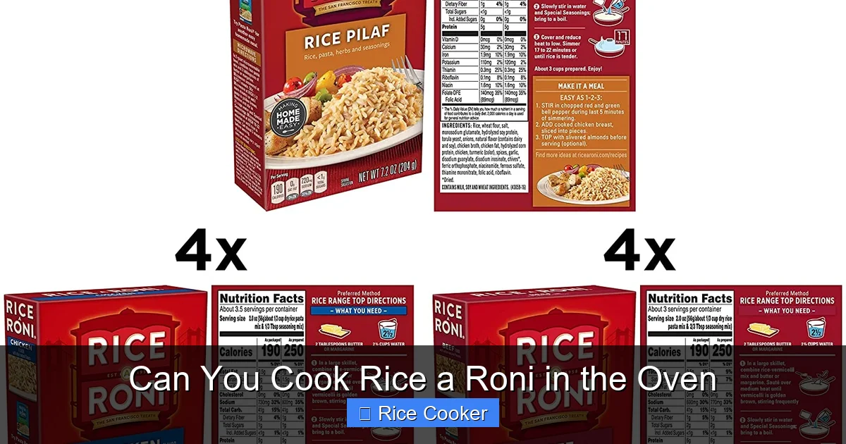 Can You Cook Rice a Roni in the Oven