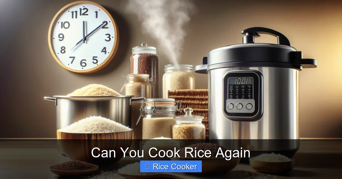 Can You Cook Rice Again