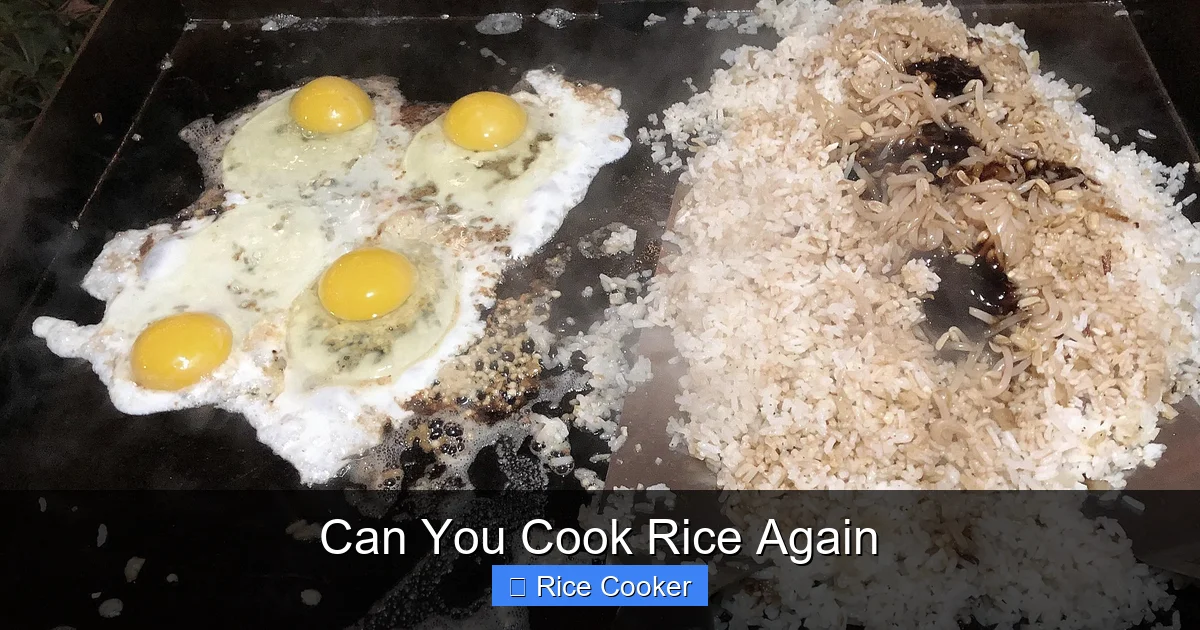 Can You Cook Rice Again