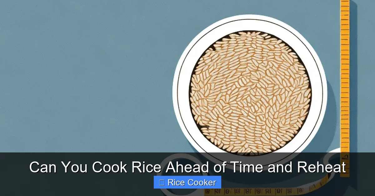 Can You Cook Rice Ahead of Time and Reheat
