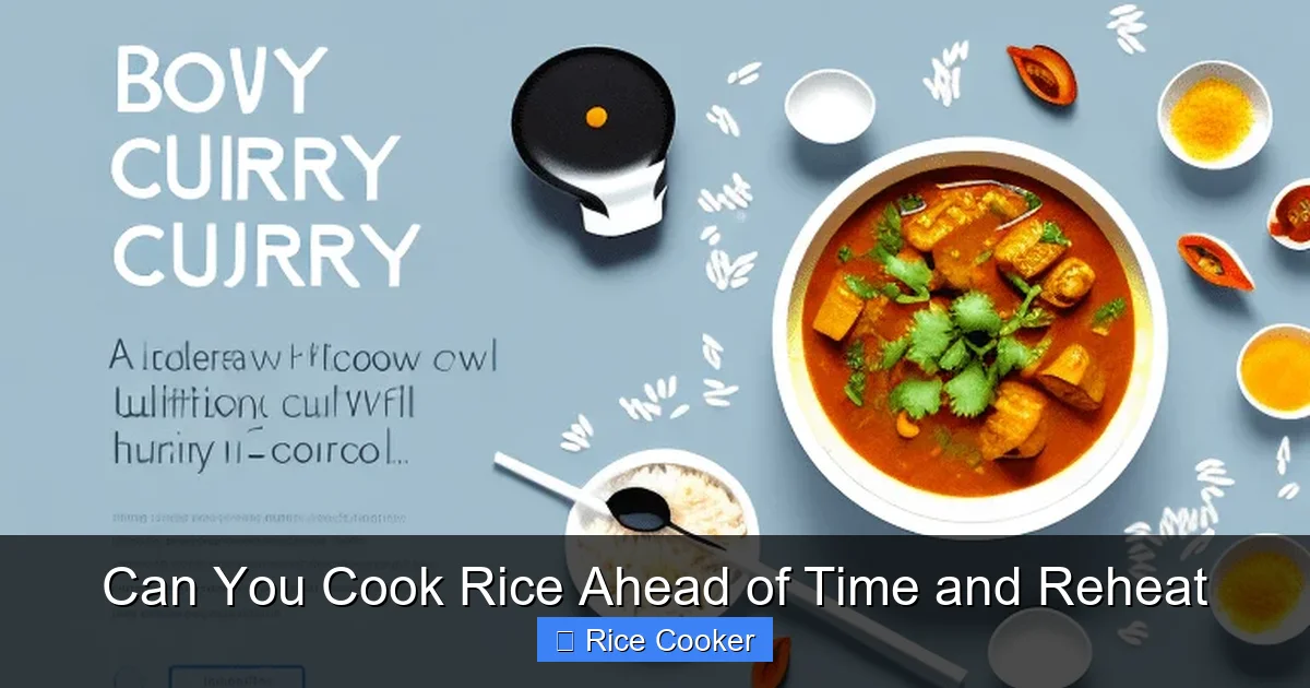 Can You Cook Rice Ahead of Time and Reheat
