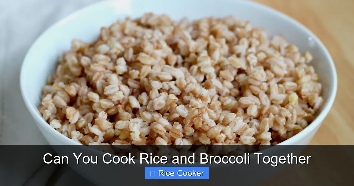 Can You Cook Rice and Broccoli Together