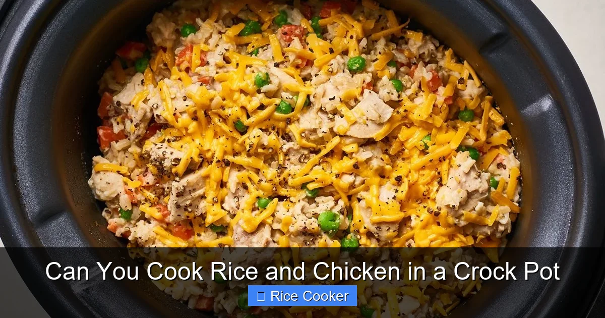 Can You Cook Rice and Chicken in a Crock Pot