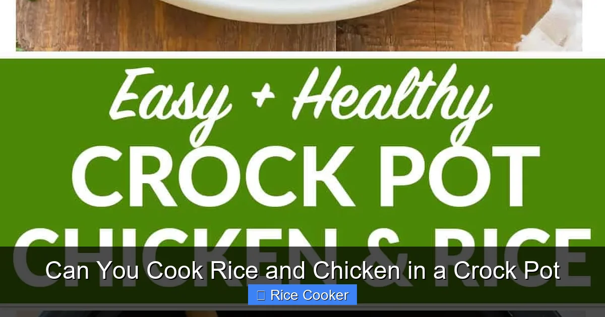 Can You Cook Rice and Chicken in a Crock Pot