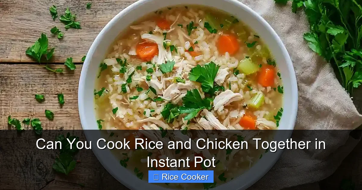 Can You Cook Rice and Chicken Together in Instant Pot