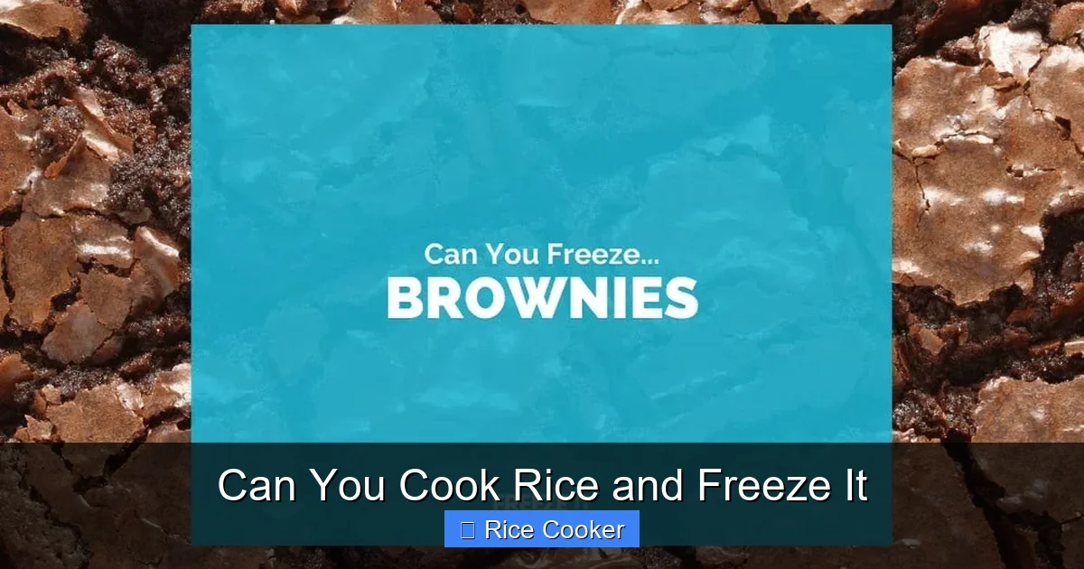 Can You Cook Rice and Freeze It