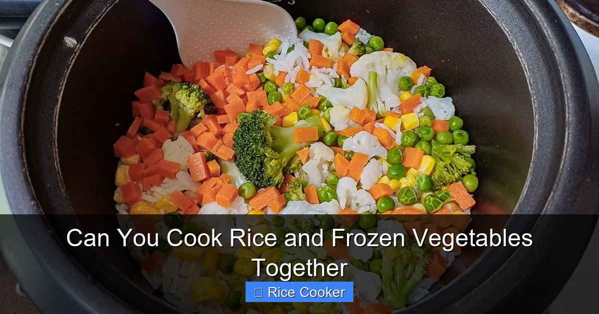 Can You Cook Rice and Frozen Vegetables Together