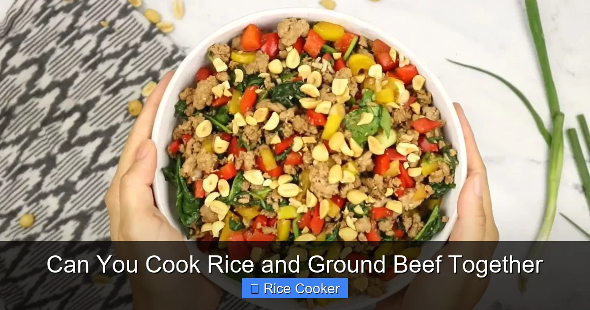 Can You Cook Rice and Ground Beef Together