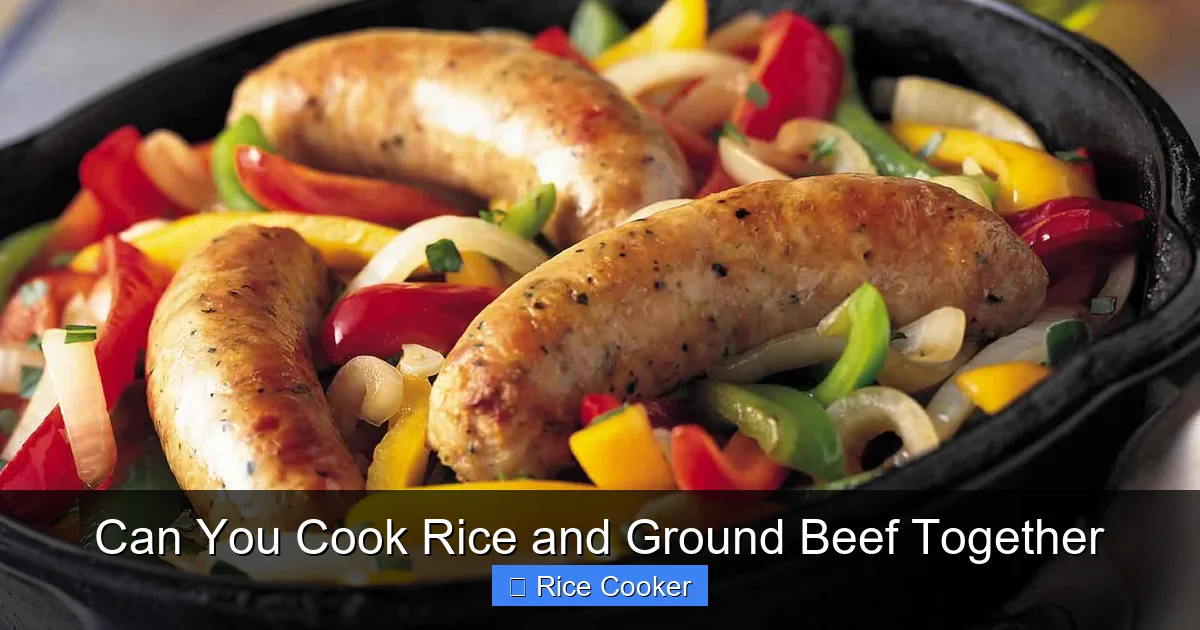 Can You Cook Rice and Ground Beef Together
