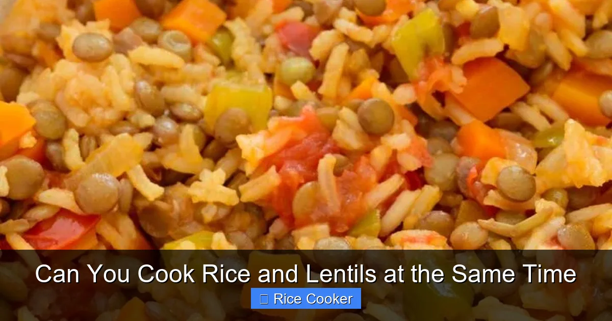 Can You Cook Rice and Lentils at the Same Time
