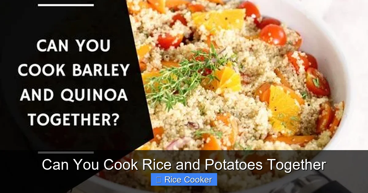 Can You Cook Rice and Potatoes Together