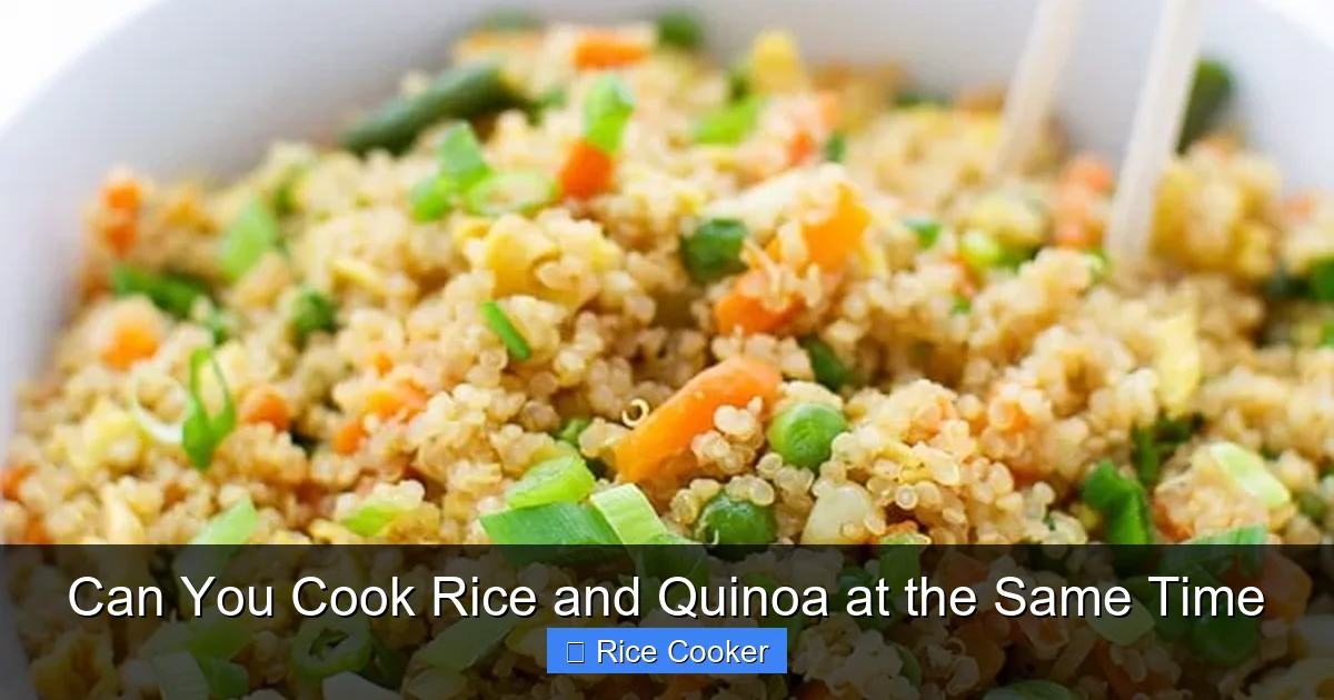 Can You Cook Rice and Quinoa at the Same Time