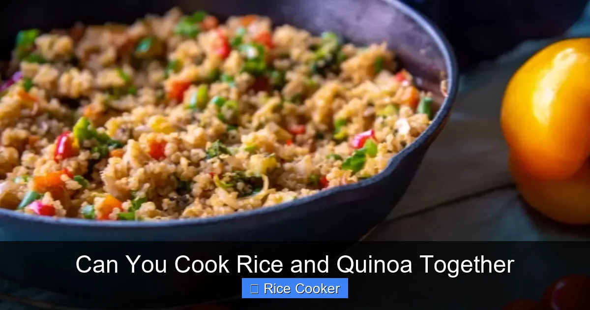 Can You Cook Rice and Quinoa Together