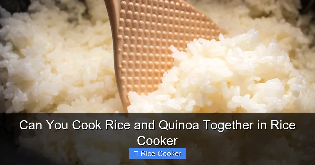 Can You Cook Rice and Quinoa Together in Rice Cooker