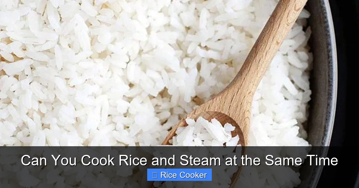 Can You Cook Rice and Steam at the Same Time