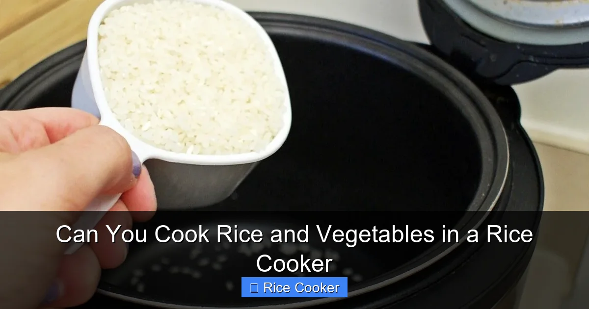 Can You Cook Rice and Vegetables in a Rice Cooker
