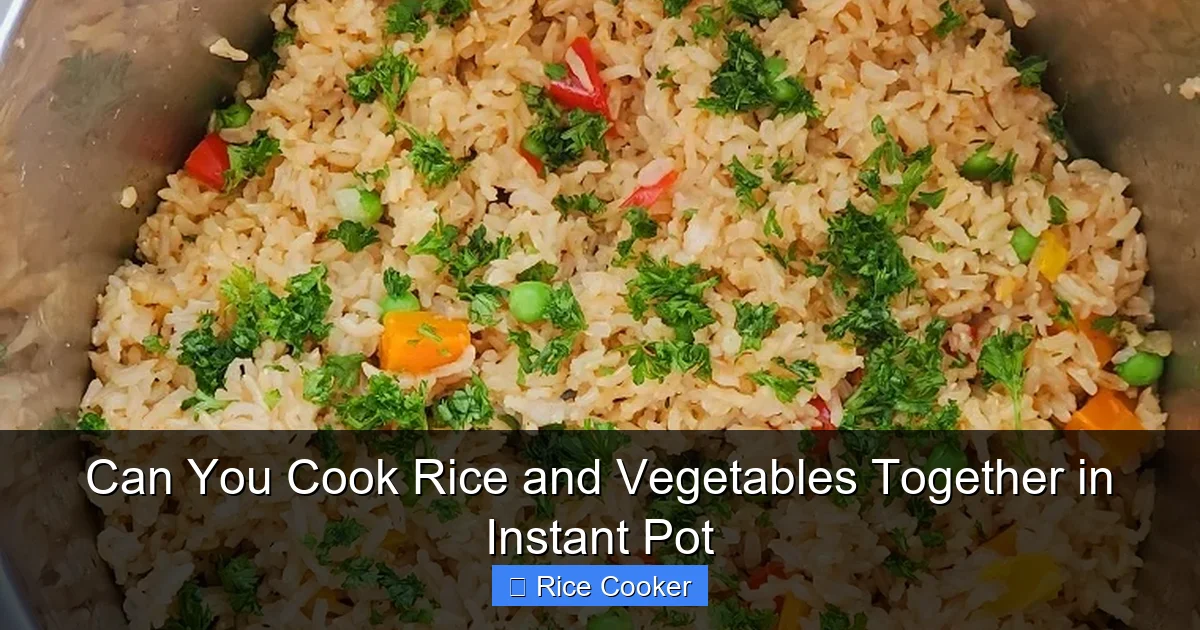 Can You Cook Rice and Vegetables Together in Instant Pot
