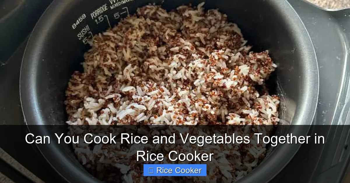 Can You Cook Rice and Vegetables Together in Rice Cooker