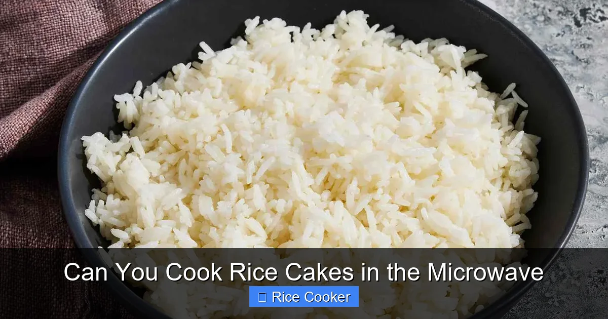 Can You Cook Rice Cakes in the Microwave
