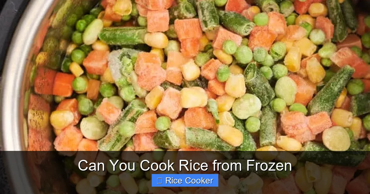 Can You Cook Rice from Frozen