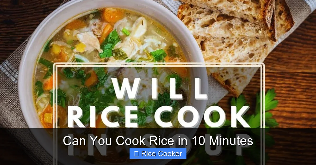 Can You Cook Rice in 10 Minutes