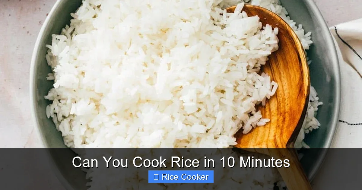Can You Cook Rice in 10 Minutes